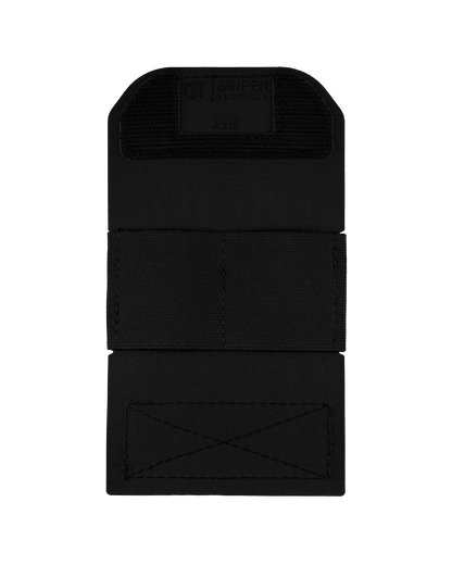 Öppen AXIS-ficka som visar utrymme för motvikter, batterier eller annan nödvändig utrustning.