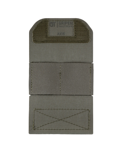 Öppen AXIS-ficka som visar utrymme för motvikter, batterier eller annan nödvändig utrustning.