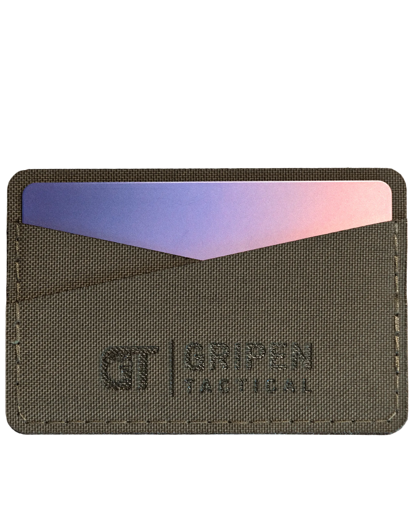 Korthållare i Ranger Green för upp till två kort.