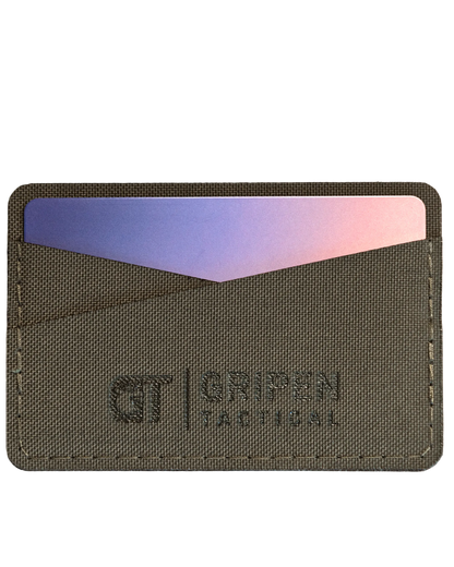 Korthållare i Ranger Green för upp till två kort.