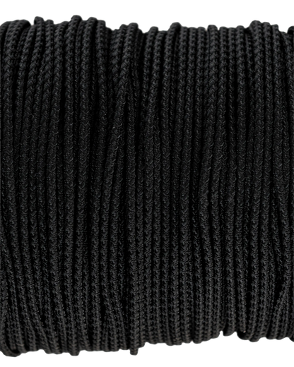 Positive locking cord, 2.5 mm i färgen Svart